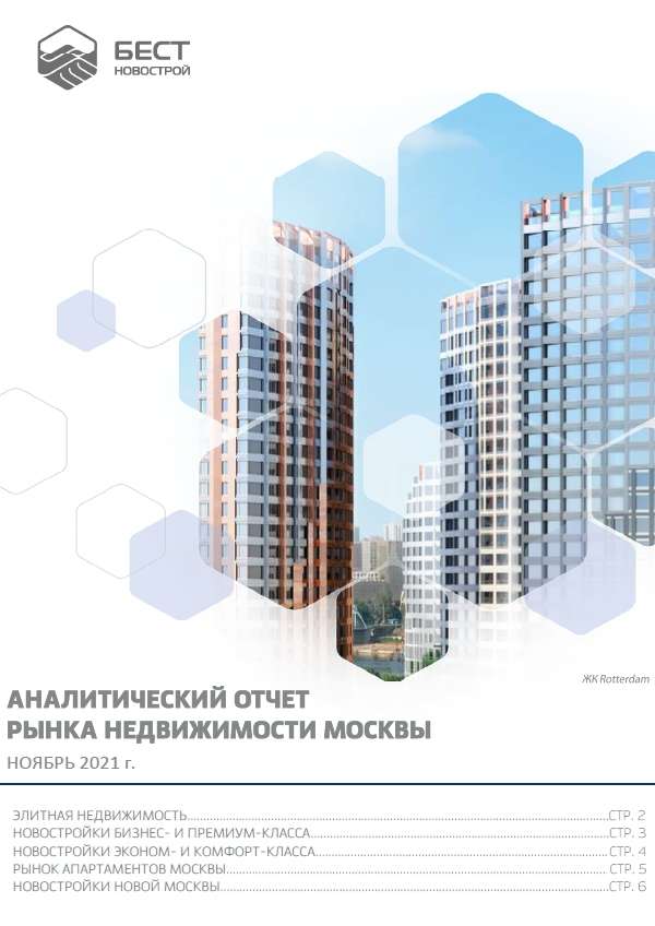 Аналитический отчет рынка недвижимости Москвы. Ноябрь 2021