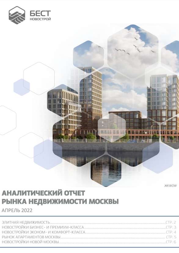 Аналитический отчет рынка недвижимости Москвы. Апрель 2022