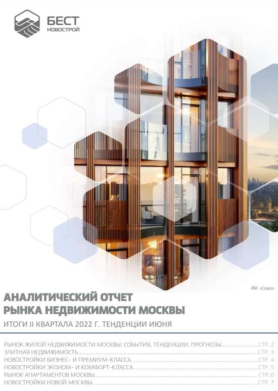 Аналитический отчет рынка недвижимости Москвы. Июнь и II кв. 2022