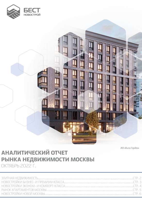 Аналитический отчет рынка недвижимости Москвы. Октябрь 2022