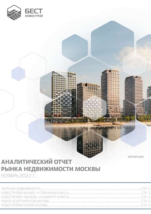 Аналитический отчет рынка недвижимости Москвы. Ноябрь 2022