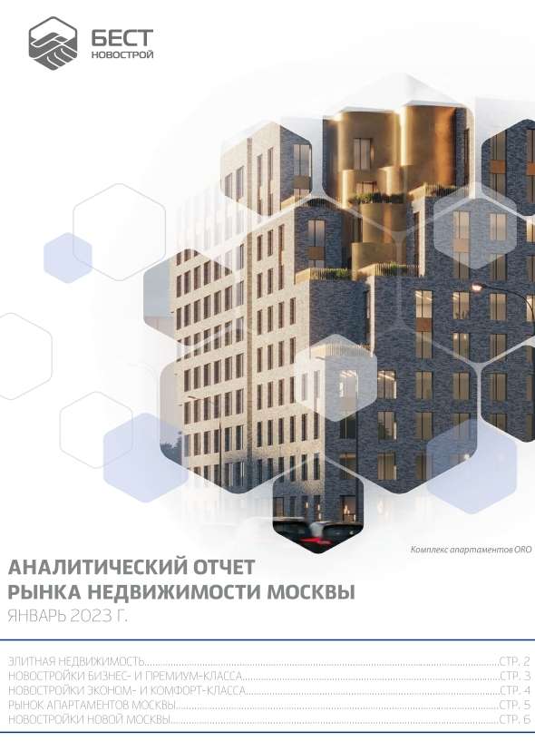 Аналитический отчет рынка недвижимости Москвы. Январь 2023